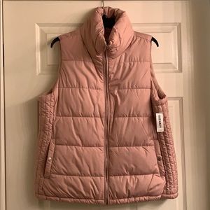 Brand new with tags! Dusty pink puffer vest